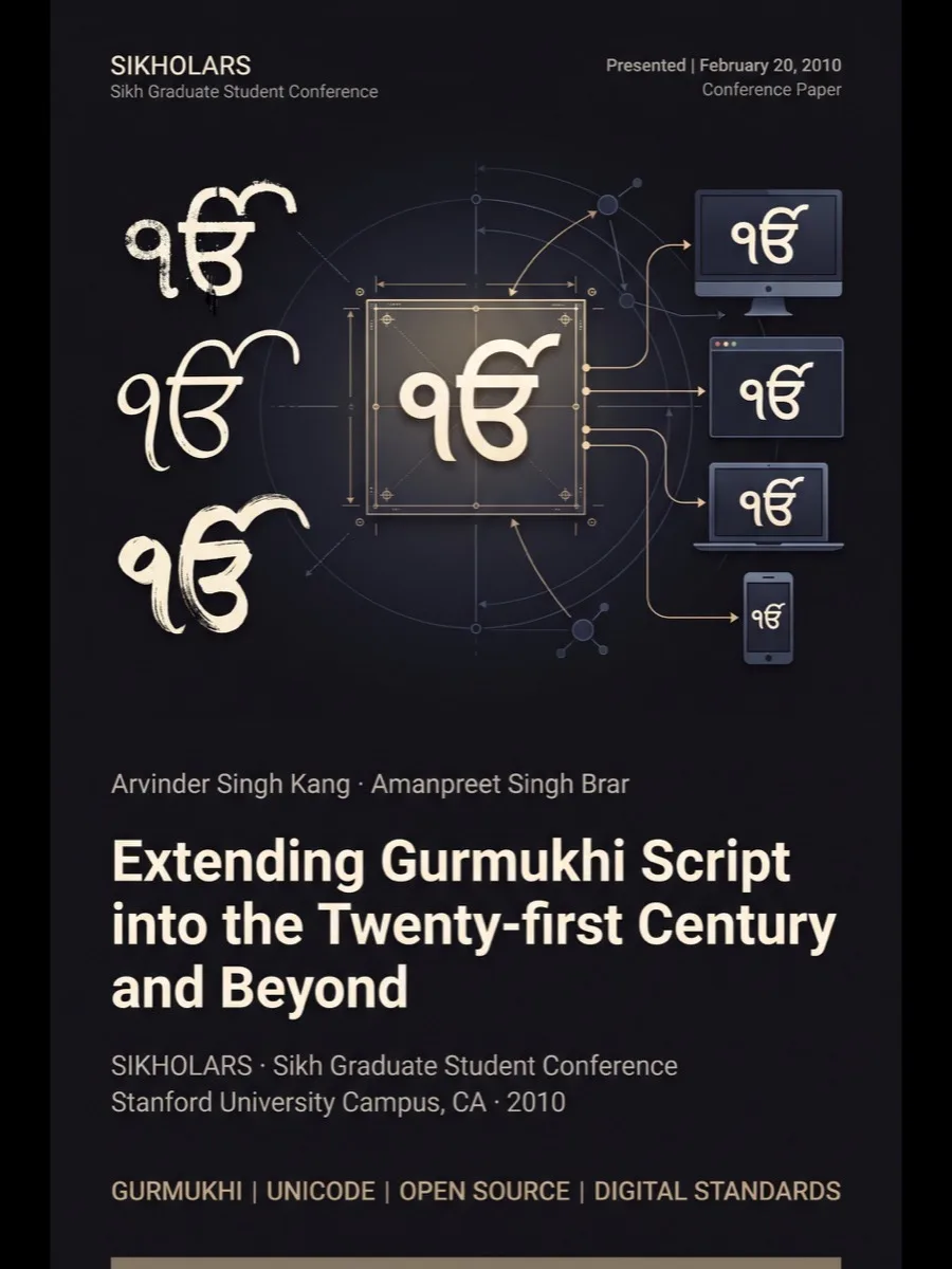 Cover of Extending Gurmukhi Script into the Twenty-first Century and Beyond
