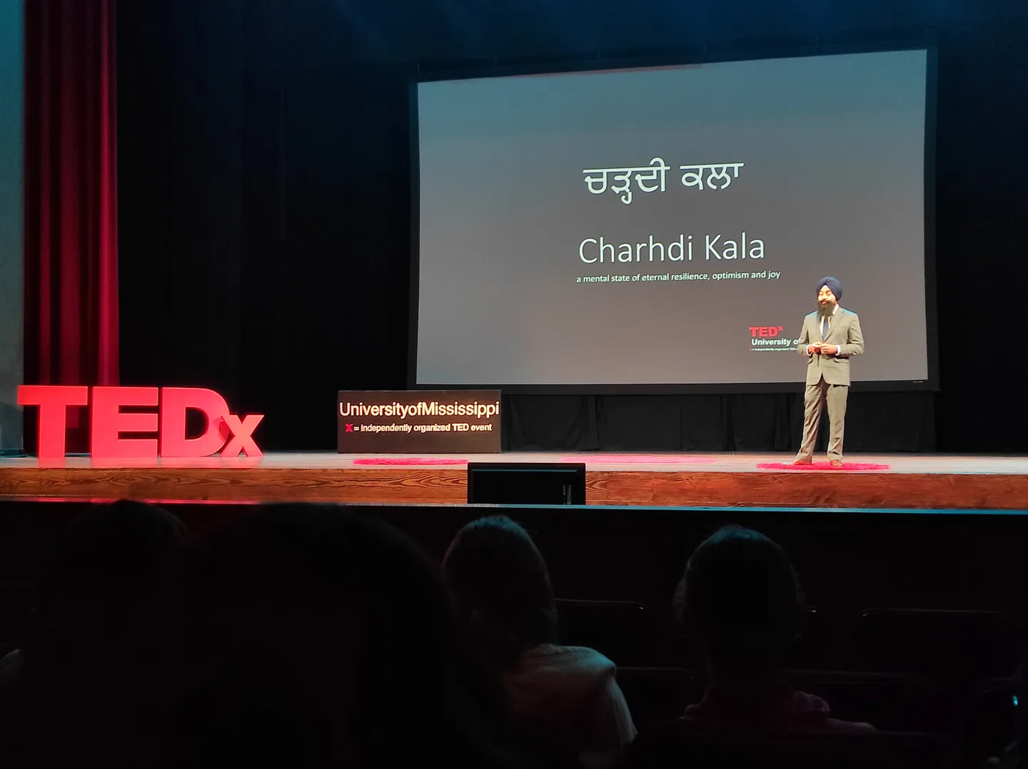 Arvinder Singh speaking at TEDx University of Mississippi