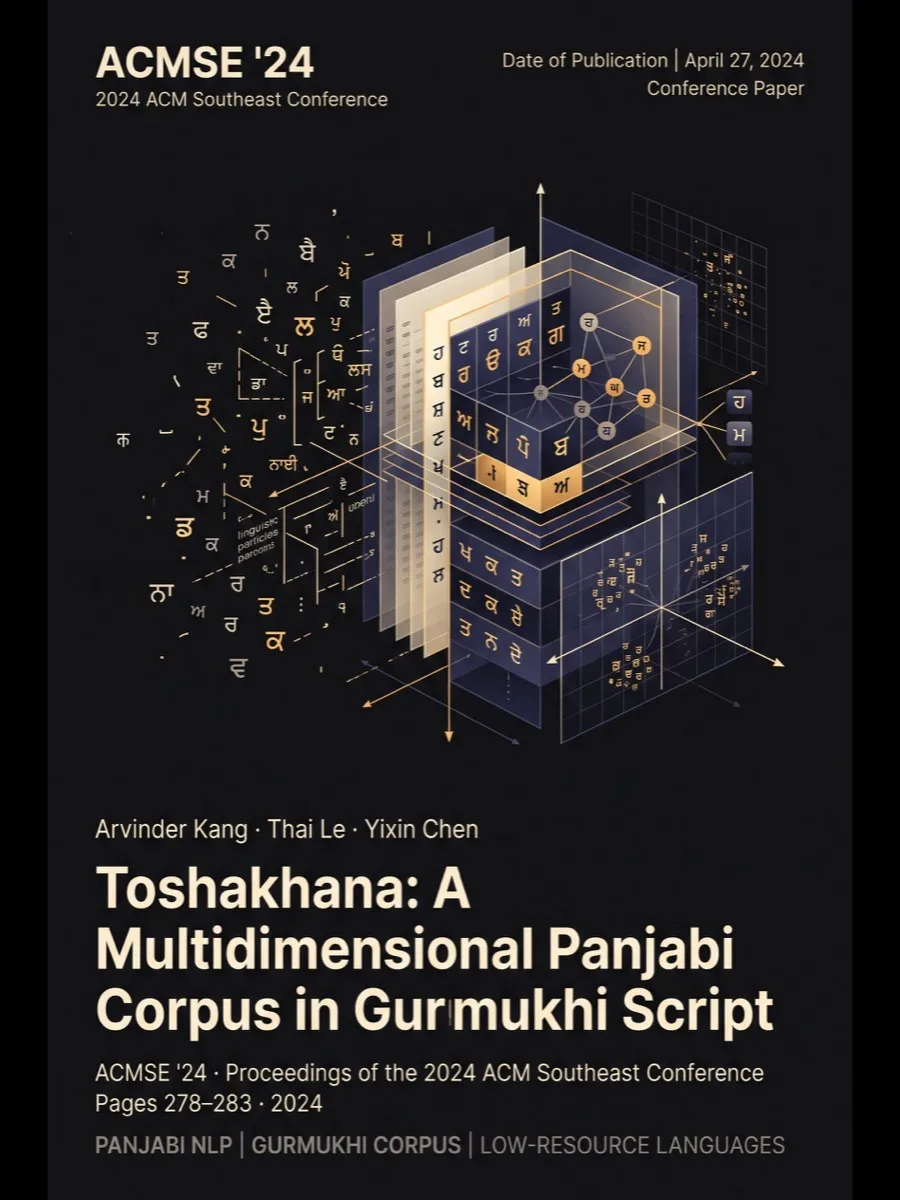 Cover of Toshakhana: A Multidimensional Panjabi Corpus in Gurmukhi Script